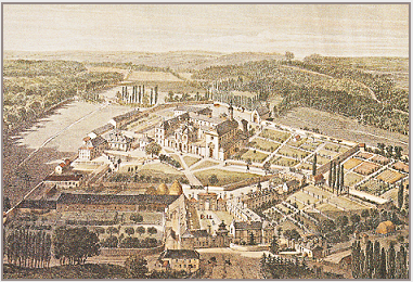 The Abbey of La Trappe from an eighteenth-century engraving. Courtesy of the Abbey of La Trappe.
