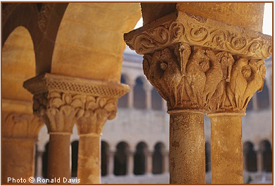 Detail of Capitals in the Romanesque Cloister of Silos.  Photo by Ronald Davis.